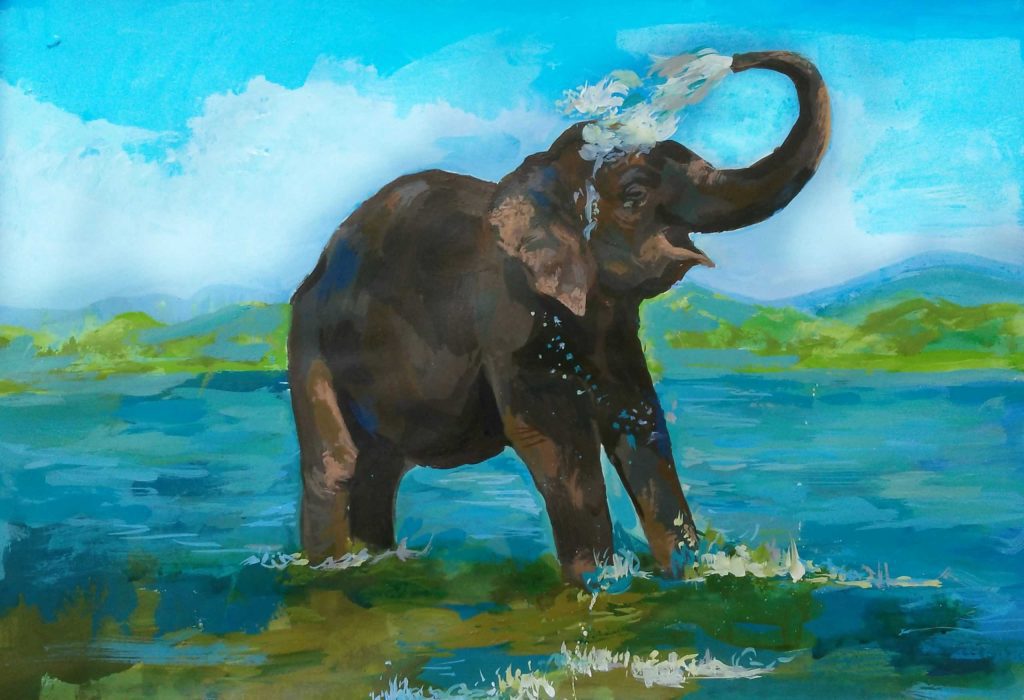 paintings of elephant