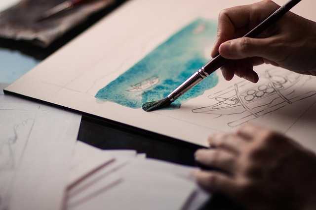 painting in abstract