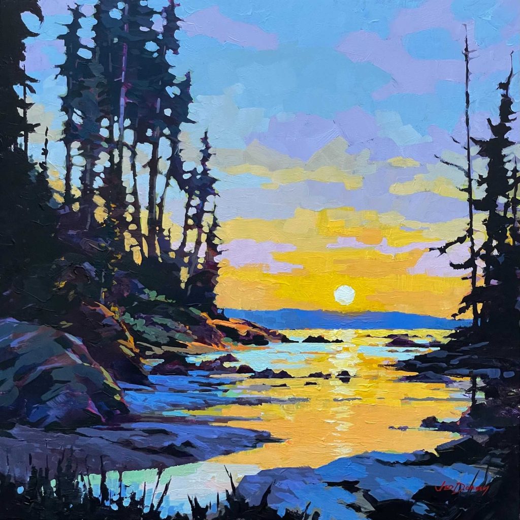 painting of a sunset